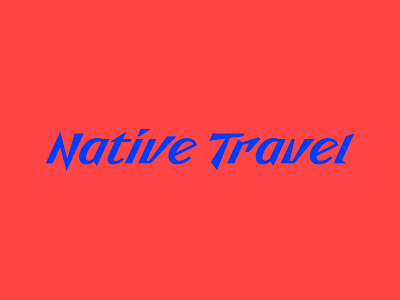 Native Travel design flight font journey lettering logo logo design native texture tour travels trip type voyage