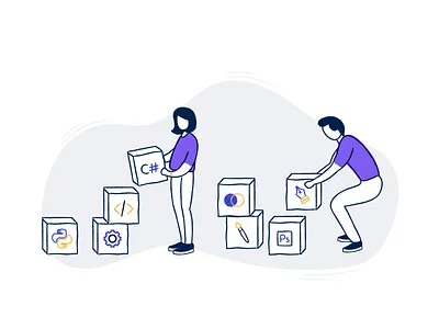 Character Illustration boy character character illustration crayon design education girl illustration stroke illustration student style vector