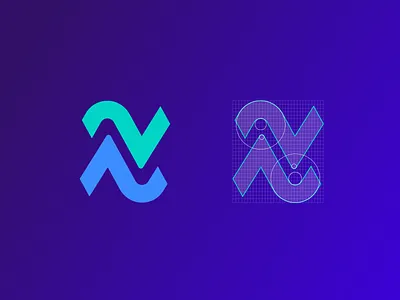 Nutech Logo grids abstract logo app logo brand identity branding cryptocurrency ecommerce logo fintech grids icon letter n logo design logo designer logo grids modern n n logo software symbol tech logo