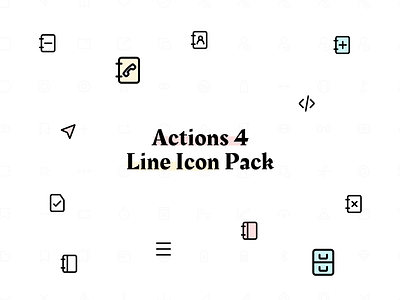 Line Icon Pack - Actions 4 figma freebie icon icon pack icon set iconography icons icons pack iconset line icons