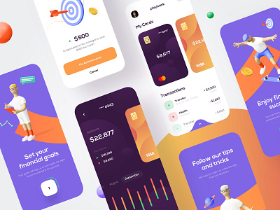 Mobile bank - Mobile App app app design bank bank app banking banking app finance finance app finances financial app fintech mobile app mobile app design mobile design mobile ui