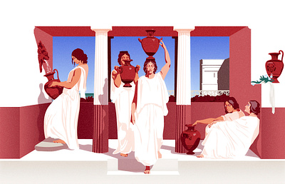 Tribute to masterpieces classic illustration illustrator masterpiece painting vector