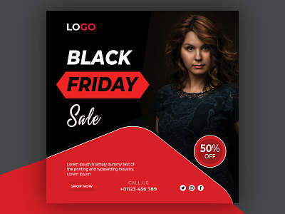 Black friday elegant social media template for business ads banner black friday business car creative discount facebook fashion instagram marketing mobile modern offer sales banners social social media social media pack social media post template