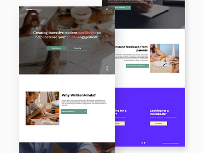 WrittenMinds // Home Page figma ui uidesign uiux web webdesign website website design