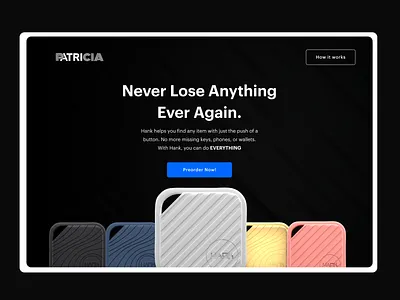 Hank Landing Page landing page web design