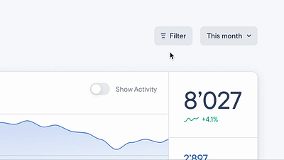 Stellate Analytics: Filters branding design ui