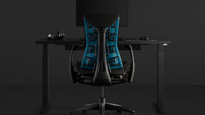 LOGITECH AND HERMAN MILLER INTRODUCE EMBODY GAMING CHAIR embody gaming chair hayvine herman miller logitech