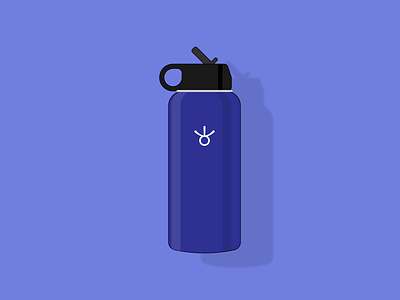 Water bottle 100daysofillustration adobeilustrator flatdesign flatillustration illustration inspiration vectorart vectordesign waterbottle