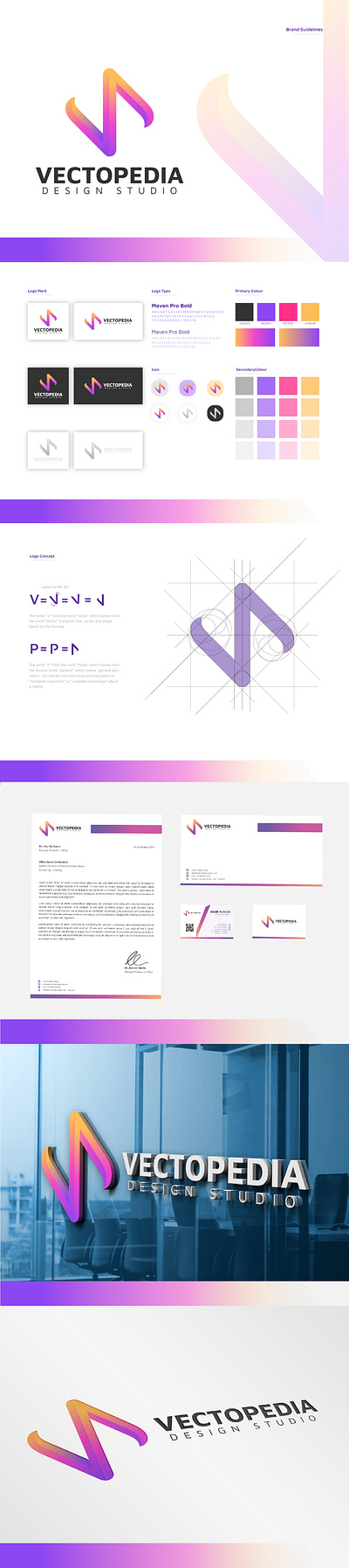 Vectopedia Desain Studio Brand Guide branding desain desainlogo illustrator vector