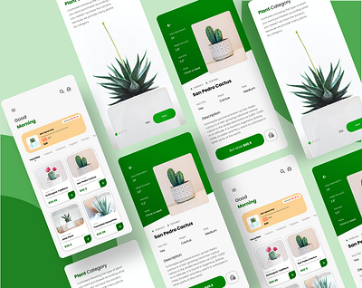 Plant Shop App Concept app designs mobile online shop plants ui