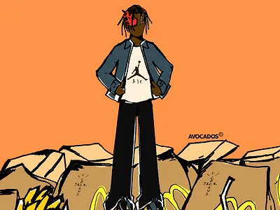 Meals today artwork digitalart illustration travis scott