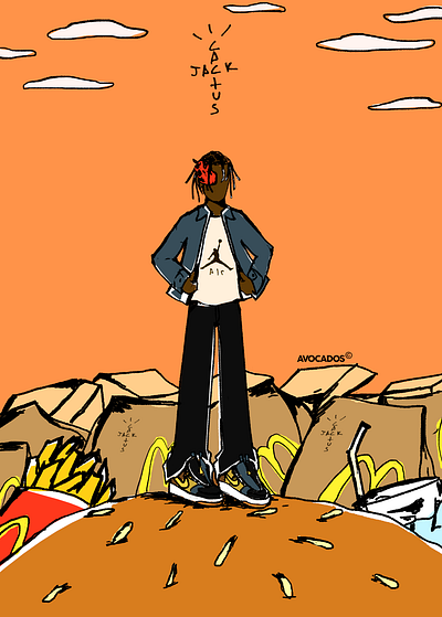 Meals today artwork digitalart illustration travis scott