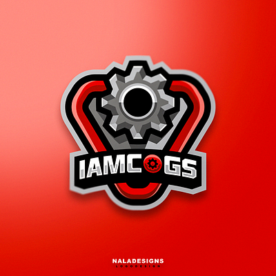 IamCogS Logo branding design esports gaming identity illustration letter logo mark mascot