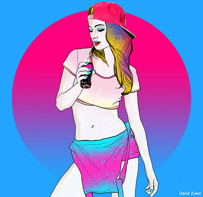 Summertime Part 1 art drawing girl illustration portrait woman