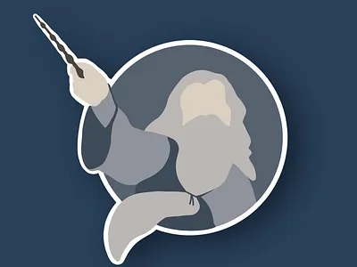 Dumbledore Illustration design digital art digitalart graphic graphic design icon iconography illustration illustrator procreate shapes sketch vector vectorart