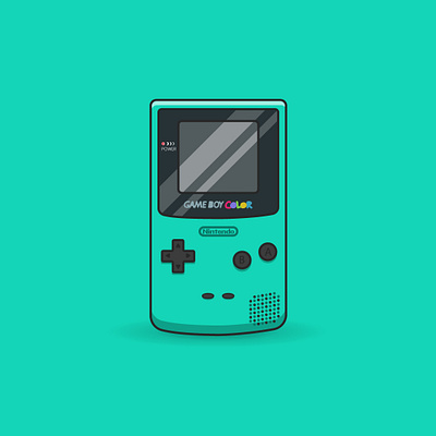 Nintendo Gameboy Color design flat design illustrator vector illustrator vector vector flat design illustration vector flat design illustrator vector flat illustrator design vector illustration vector illustrator vectorart