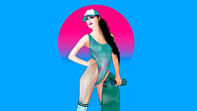 Summertime Part 6 art drawing girl illustration woman