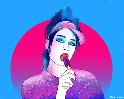 Summertime Part 4 drawing girl illustration portrait woman