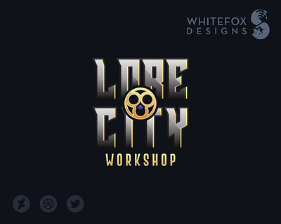 Lore City Workshop branding design fantasy logo vector