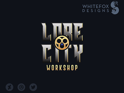 Lore City Workshop branding design fantasy logo vector