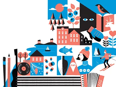 Nordic Brand Licensing Market Visuals art design digital illustration fair finland illustration nature nordics scandinavia visual identity