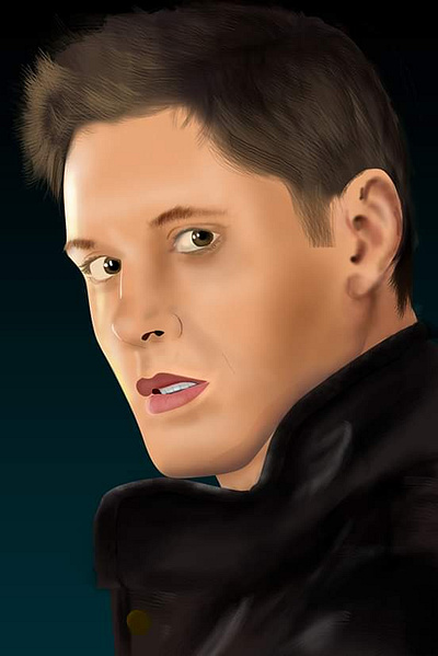 Jensen Ackles adobe photoshop dean winchester digital art digital paint illustration jensen ackles supernatural