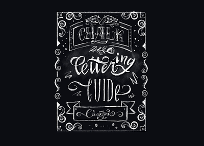 Lettering calligraphy chalk design illustration lettering