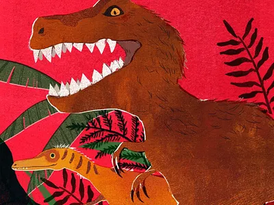 dinosaur character design digital art dinosaur editorial illustration illustration