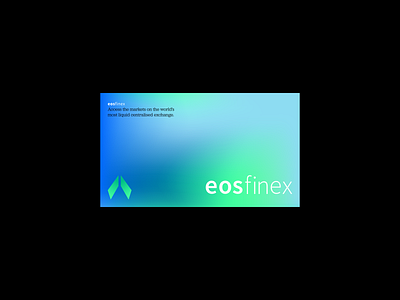 eosfinex app brand brand design brand identity branding crypto cryptocurrency design gradient illustration logo logodesign minimal trading typography ui ux visualidentity