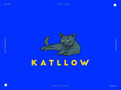 KATLLOW Logo Design / Cat Logo 2d adobe alphabet animal animal logo brand identity cat graphicdesign icon identity kitty lettermark letters logo logos logotype minimal monogram pet typography