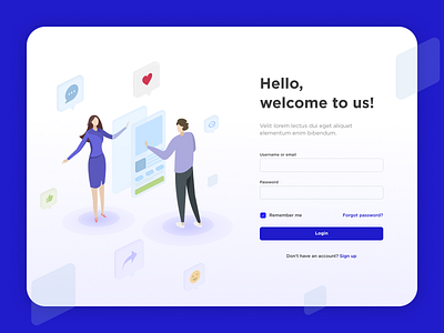 Social media illustration application art design figma illustration landing login network onboarding page people picture signup social start ui vector web welcome