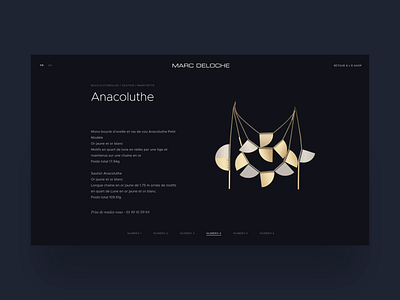 Marc Deloche - E-Shop beauty bijoux ecommerce eshop jewel jewellery jewellery online jewellery shop jewellery store luxury prestashop ui ux webdesign website