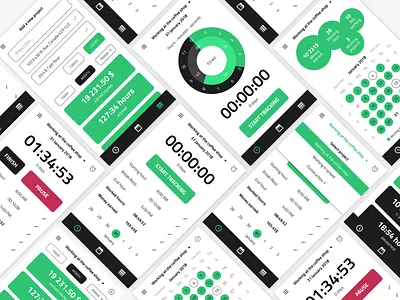 Your Time Tracker android design interface mobile money moneytracker time timetracker ui uiux ux