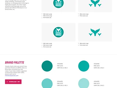 Branding Styleguide branding guidelines media kit pallette styleguide