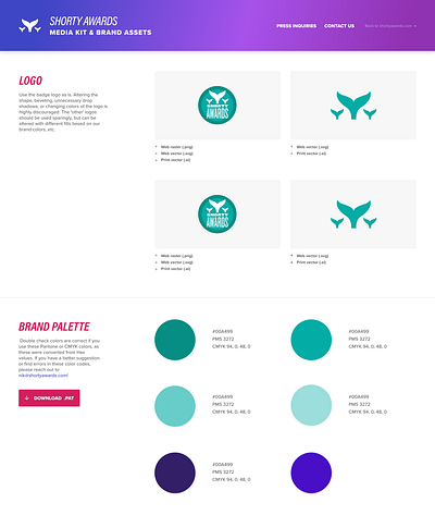 Branding Styleguide branding guidelines media kit pallette styleguide