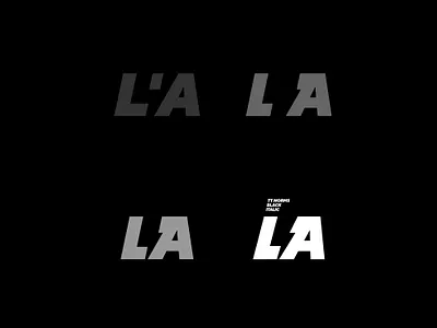 laLaLA LALA font logotype los angeles spark type typography