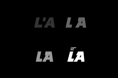 laLaLA LALA font logotype los angeles spark type typography