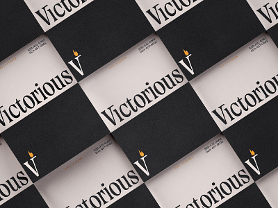 Victorious branding color design focus lab lettering letters logo logotype type typography