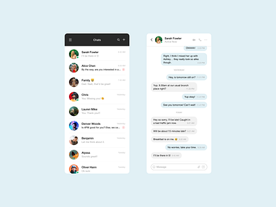 #dailyui013: Direct Messaging adobe xd dailyui dailyui013 message messaging messaging app ui ui design uiux