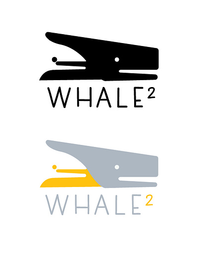 Logo Whale 2 adobe illustrator branding design flat iconography icons pack logo minimal typography vector