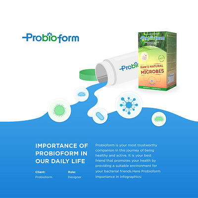 Probioform Product branding branding agency branding and identity branding design healthy visual identity