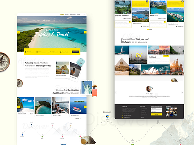 Tour Booking Website branding illustration tour tourism typography ui uidesign uiux ux uxdesign website website design