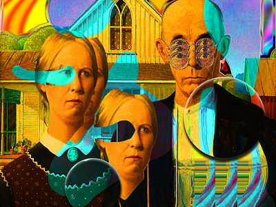 WHAT American Gothic american gothic american gothic edit edit effects photoshop effects photoshopped