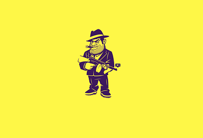 Gangster brooklyn designer character design graphics illustration sticker design t shirt design vector vector design