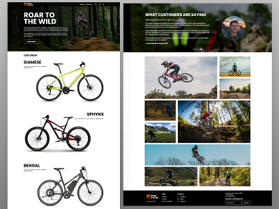 Bike Store Website Mockup bike biker bikes biking landing landing design landing page landing page design landingpage mountain bike ui ui ux ui design uidesign uiux web web design webdesign website website design