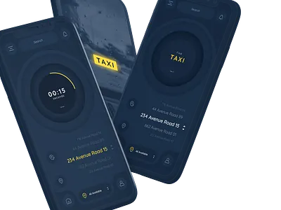 TAXI * Concept Design Neumorphism app app design concept flat minimalistic mobile ui ux