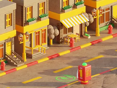 DHL Environment Day 3d animation blender blender3d dhl environment illustration isometric sustainable