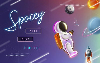 Spacey 2d 2d character design game game art game design gamedesign illustration moon space spaceman