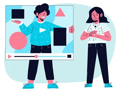 Say it with a video editorial illustration illustration illustration design web illustration