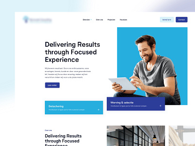 Header style exploration 01 agency consulting exploration typogaphy ui ui ux design ux webdesign website